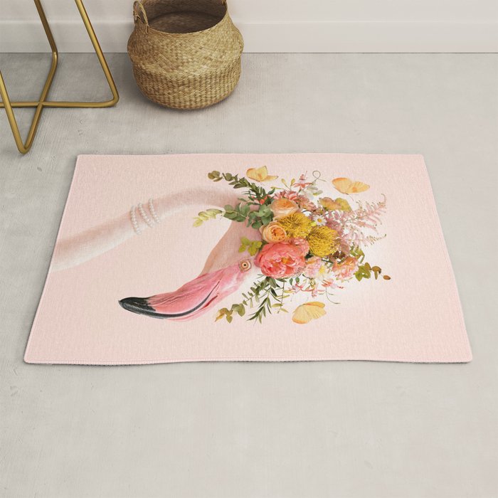 FLORAL FLAMINGO Rug Gallery Image 1