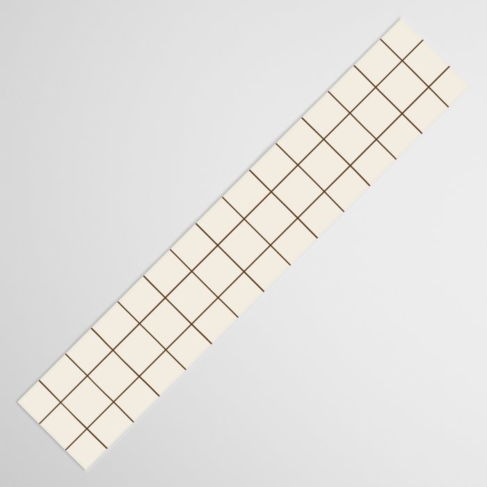 Grid (Cream/Chocolate) Table Runner Gallery Image 3