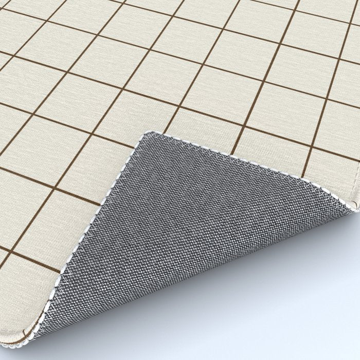Grid (Cream/Chocolate) Rug Gallery Image 4