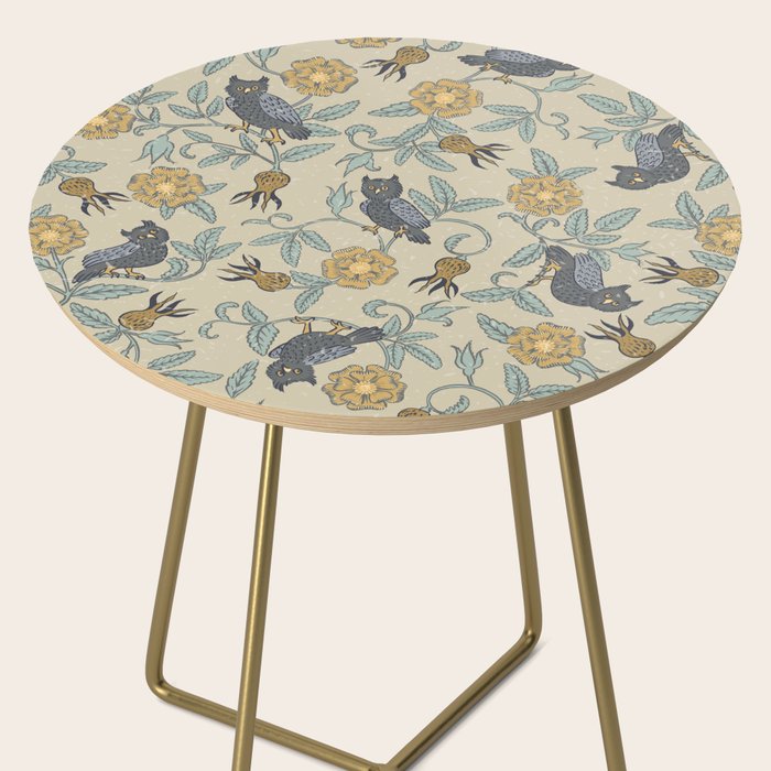 Tudor Owls in Grey Side Table Gallery Image 2