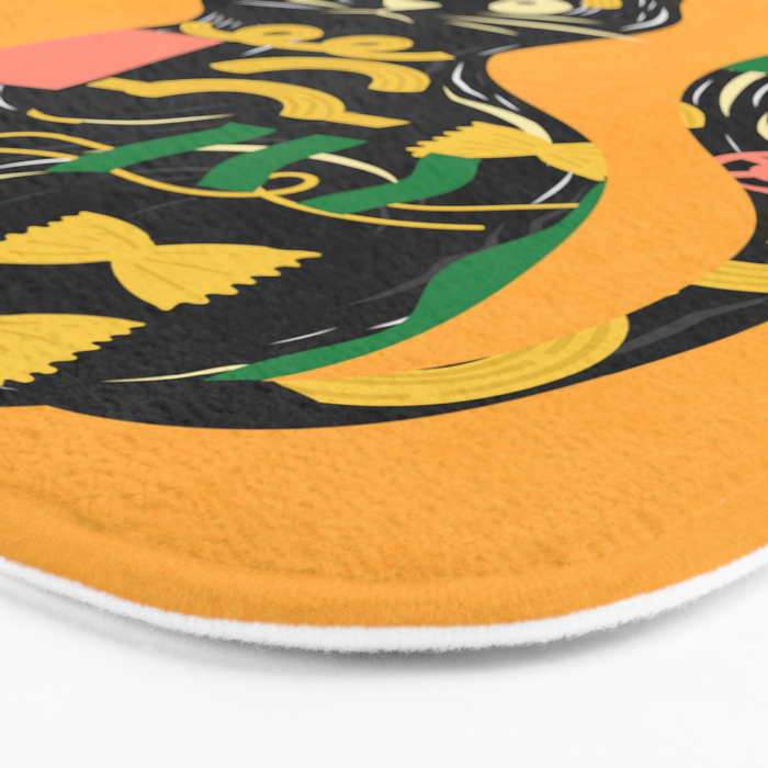 Very Happy Abstract Cat 4 Bath Mat Gallery Image 3
