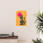 Very Happy Abstract Cat 4 Poster Gallery Image 2
