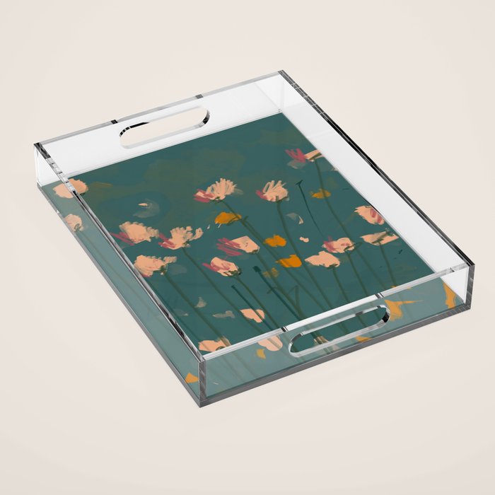 A Field Of Flowers Bloom Acrylic Tray Gallery Image 1