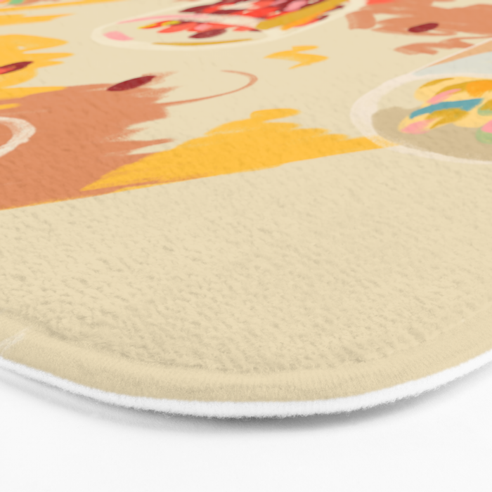 ORANGE AND PINK FRUIT Bath Mat Gallery Image 3