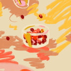 ORANGE AND PINK FRUIT Coffee Mug Gallery Image 2