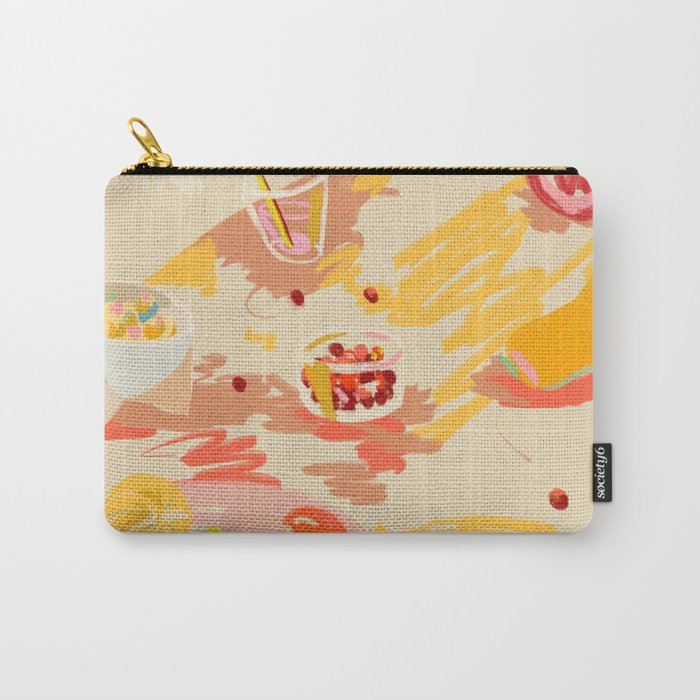 ORANGE AND PINK FRUIT Carry All Pouch Gallery Image 1
