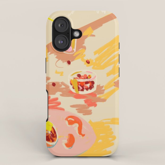 ORANGE AND PINK FRUIT iPhone Case Gallery Image 1