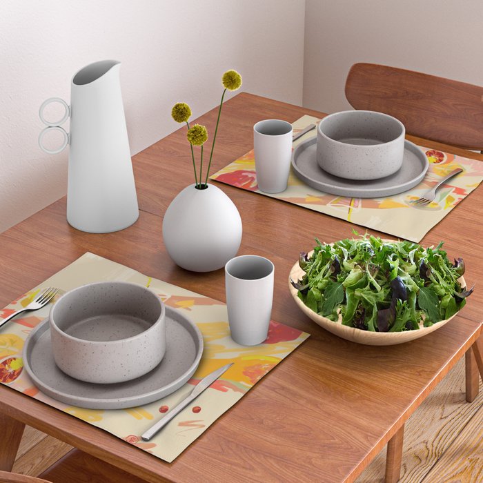 ORANGE AND PINK FRUIT Placemat Gallery Image 2