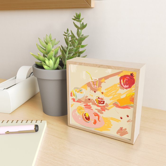 ORANGE AND PINK FRUIT Mini Art Print Gallery Image 2