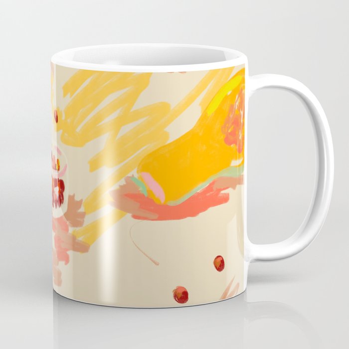 ORANGE AND PINK FRUIT Coffee Mug Gallery Image 1