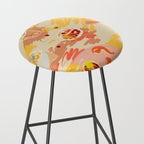 ORANGE AND PINK FRUIT Stool Gallery Image 2