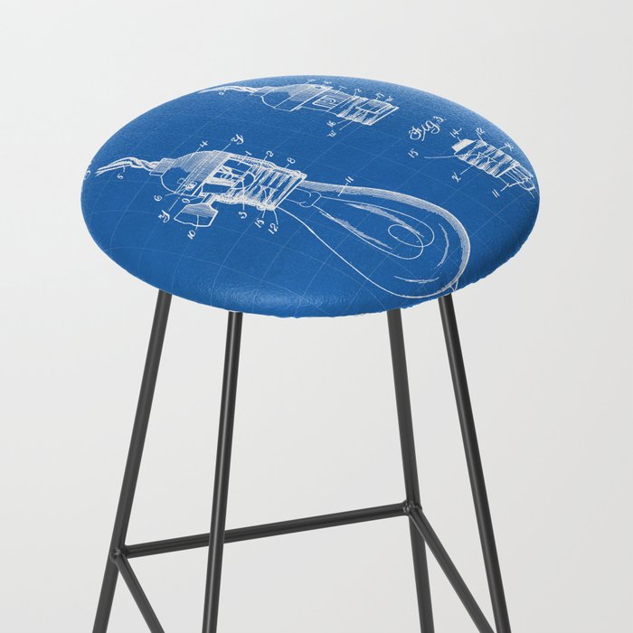 Light Bulb Patent - Designer Industrial Design Art - Blueprint Stool Gallery Image 2