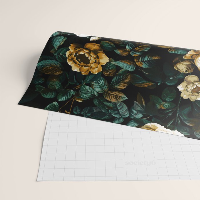 ROSE GARDEN - NIGHT Wrapping Paper Gallery Image 2