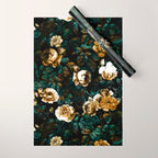 ROSE GARDEN - NIGHT Wrapping Paper Gallery Image 1