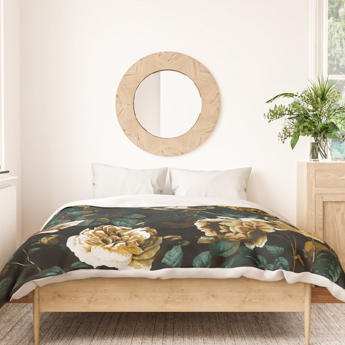 ROSE GARDEN - NIGHT Duvet Cover Gallery Image 3
