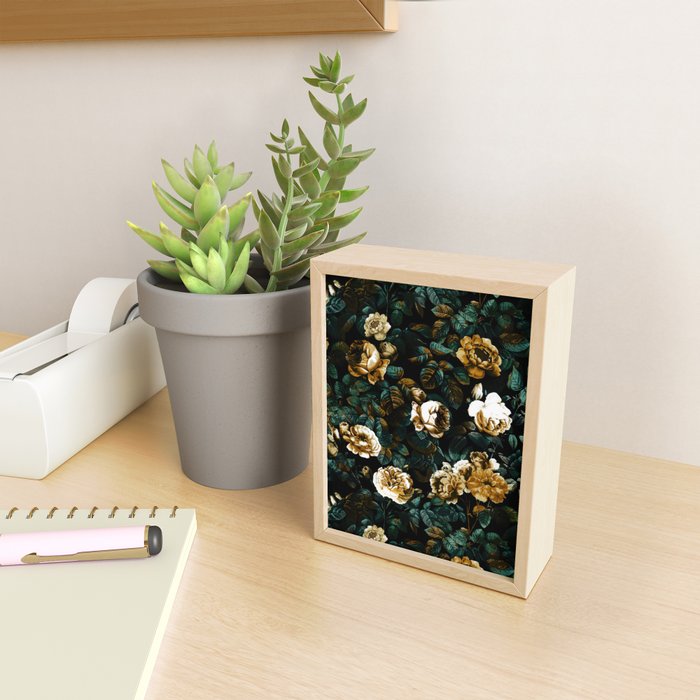 ROSE GARDEN - NIGHT Mini Art Print Gallery Image 2