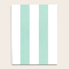 Minimal candy pastel stripes 1. mint and white Notebook Gallery Image 4