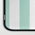 Minimal candy pastel stripes 1. mint and white Laptop Sleeve Gallery Image 3