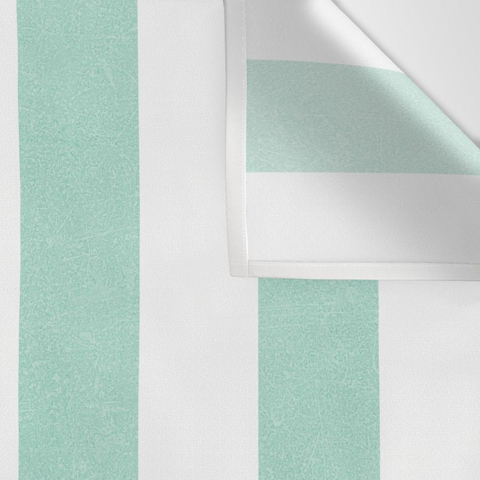 Minimal candy pastel stripes 1. mint and white Wall Tapestry Gallery Image 3
