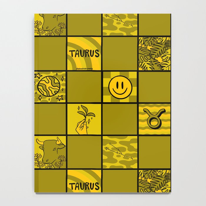 Taurus Checkered Print Notebook Gallery Image 4