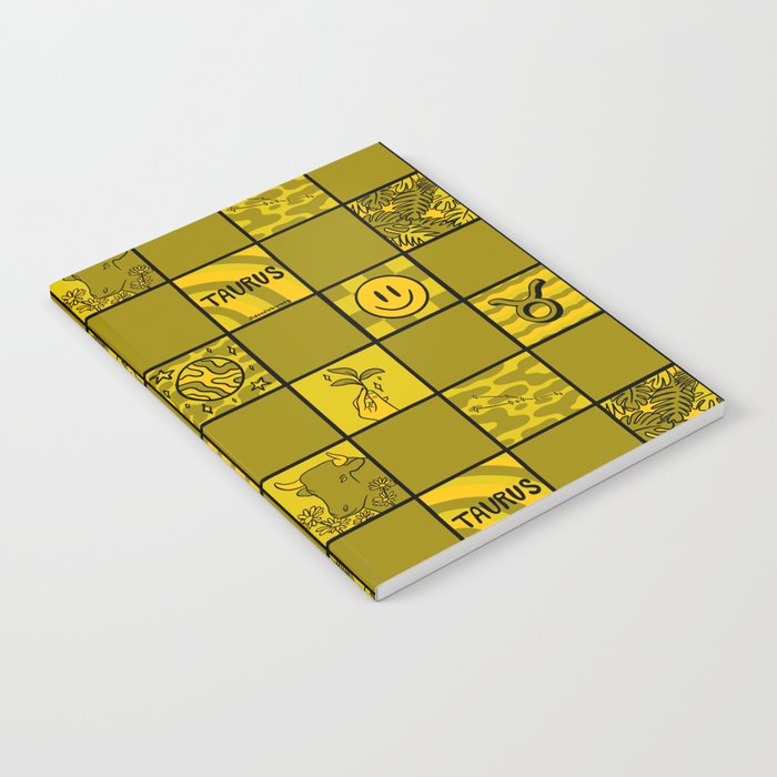 Taurus Checkered Print Notebook Gallery Image 1