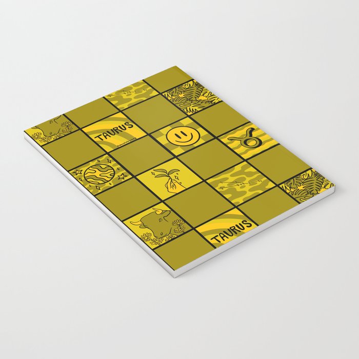 Taurus Checkered Print Notebook Gallery Image 3