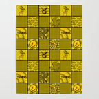 Taurus Checkered Print Poster Gallery Image 4