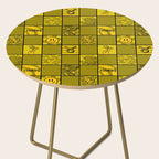 Taurus Checkered Print Side Table Gallery Image 2