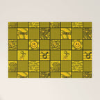 Taurus Checkered Print Welcome Mat Gallery Image 1