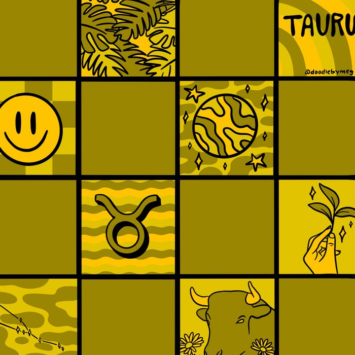 Taurus Checkered Print Coffee Mug Gallery Image 2