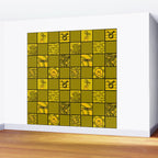 Taurus Checkered Print Wall Mural Gallery Image 2