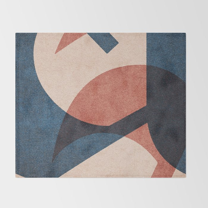 ABSTRACT ALPHABET / Gothic A Throw Blanket Gallery Image 2