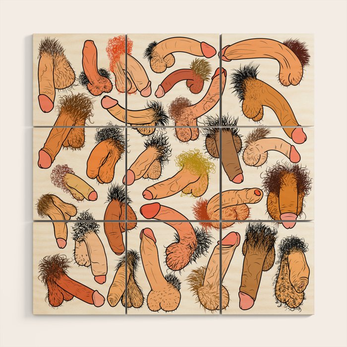 Weenies Peens Schlongs  Wood Wall Art Gallery Image 1
