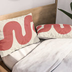 Double Red River Sun Pillow Sham Gallery Image 2