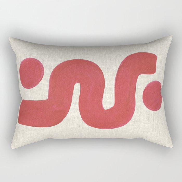 Double Red River Sun Rectangular Pillow Gallery Image 2