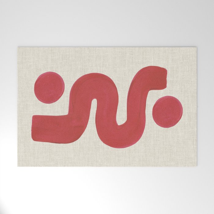 Double Red River Sun Welcome Mat Gallery Image 1