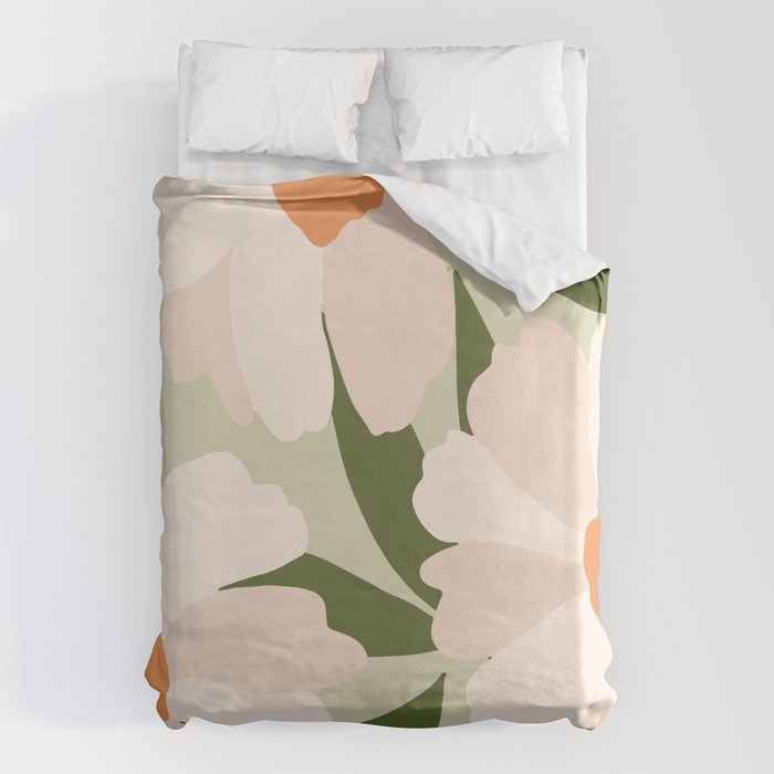 Freya's flower - greenery Duvet Cover Gallery Image 6