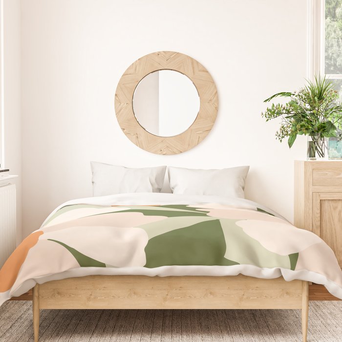 Freya's flower - greenery Duvet Cover Gallery Image 3