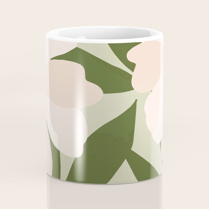 Freya's flower - greenery Coffee Mug Gallery Image 4