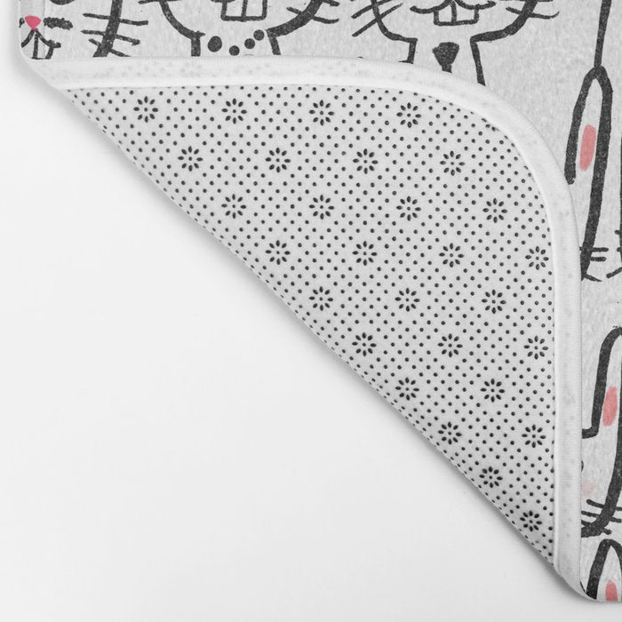 Bunny family Bath Mat Gallery Image 2