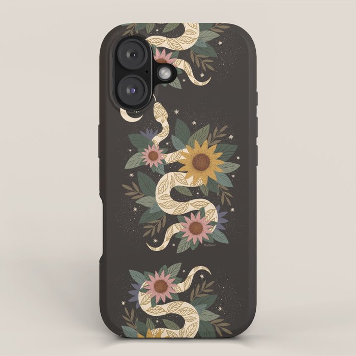 Year of the Snake - 2025 Calendar - Black iPhone Case Gallery Image 1