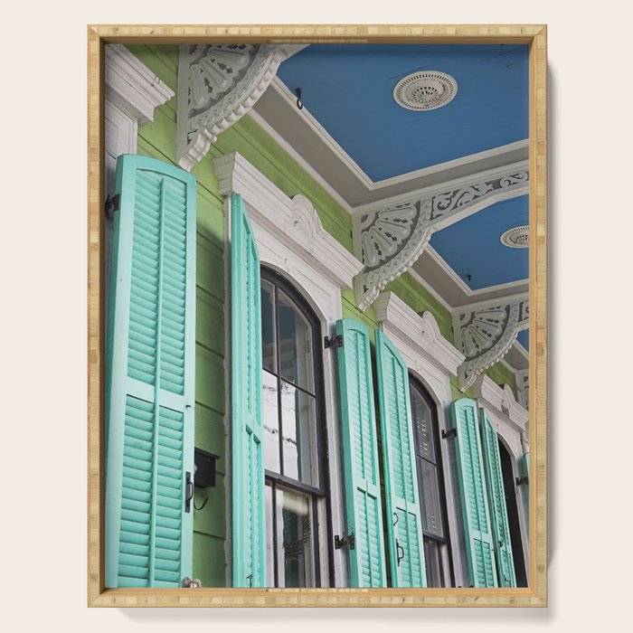 New Orleans Colorful Porch Serving Tray Gallery Image 1