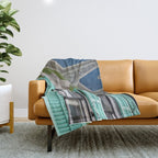 New Orleans Colorful Porch Throw Blanket Gallery Image 1