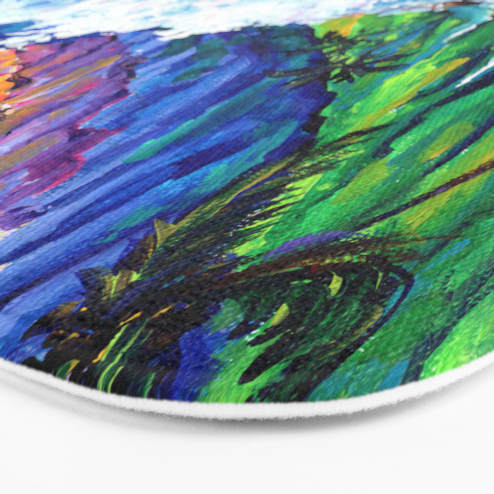 Tropical Na Pali Coast 2 Bath Mat Gallery Image 3