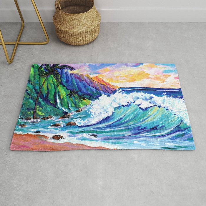 Tropical Na Pali Coast 2 Rug Gallery Image 1