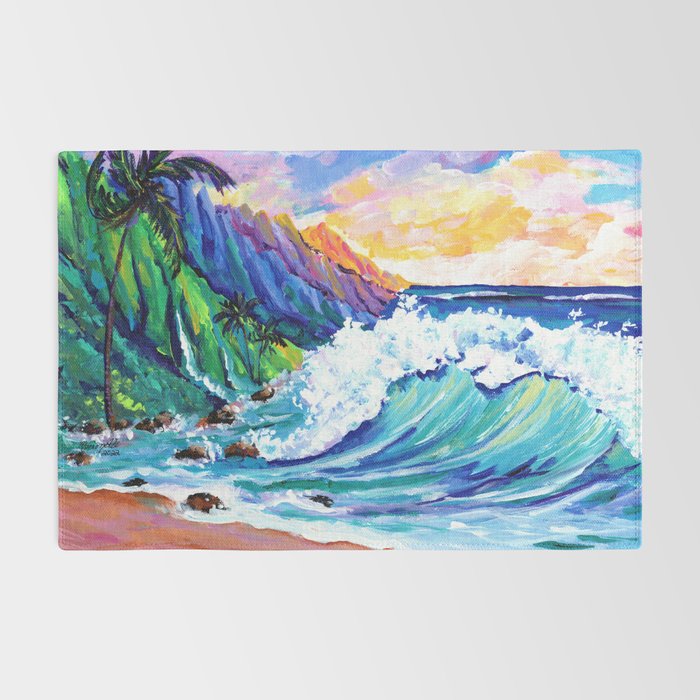 Tropical Na Pali Coast 2 Rug Gallery Image 2