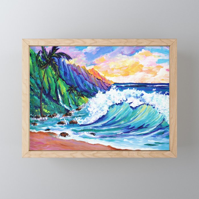 Tropical Na Pali Coast 2 Mini Art Print Gallery Image 1