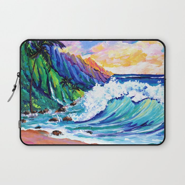 Tropical Na Pali Coast 2 Laptop Sleeve Gallery Image 1