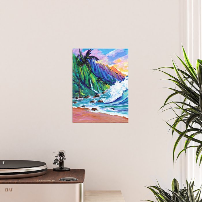 Tropical Na Pali Coast 2 Poster Gallery Image 2