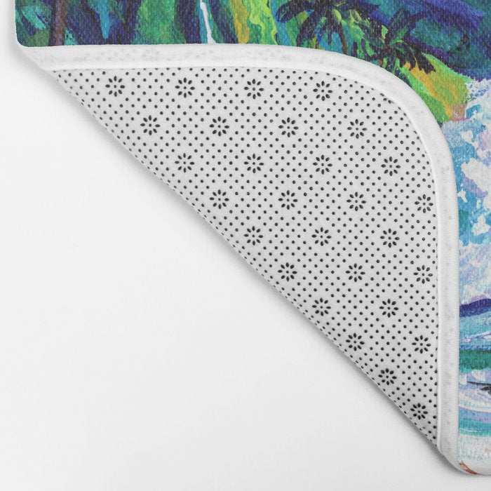 Tropical Na Pali Coast 2 Bath Mat Gallery Image 2
